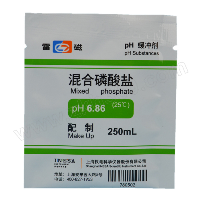 leici雷磁ph缓冲剂混合磷酸盐ph6861袋