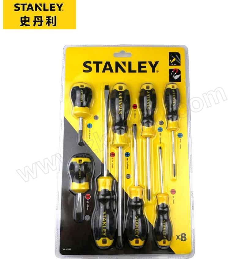 stanley史丹利8件b系列胶柄一十字螺丝批66673231套