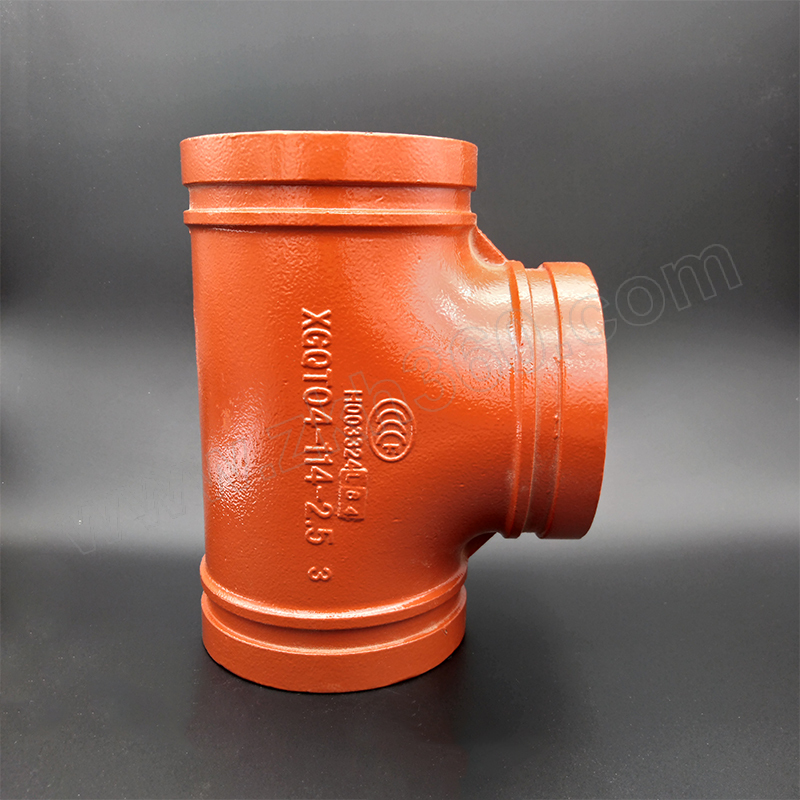 kf卡耐夫异径三通xgqt04rdn80dn50球墨铸铁桔色1个