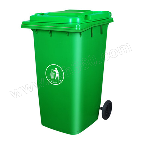ziren滋仁餐厨垃圾分类垃圾桶绿色120l单侧带轮带盖1个