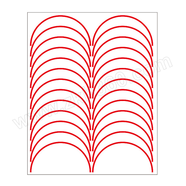 shupei舒沛压力表反光圆弧贴黄色宽3mm外径150mm弧长2355mm半圆弧国产