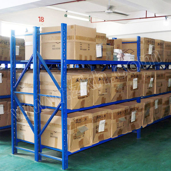 ouman欧曼仓储层板货架252c200f20005002000mm4层200kg层蓝色副架1组