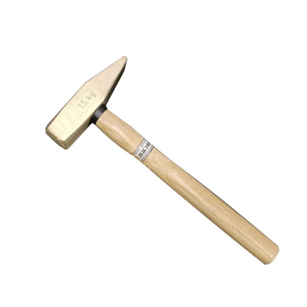 haicheng海诚铜合金无火花工具防爆木柄德式钳工锤hy1506aal1003800g