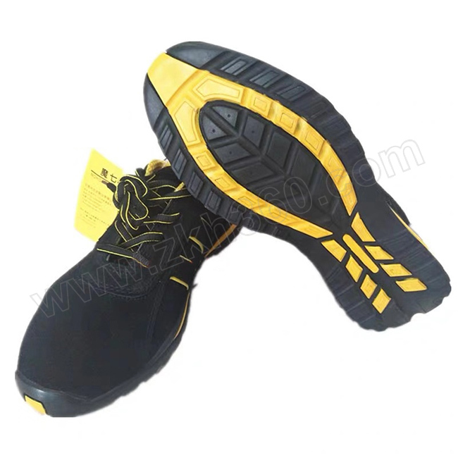 moki/魔七 劳保安全鞋 ba-318x 45码 防砸防刺穿 黑色 1双