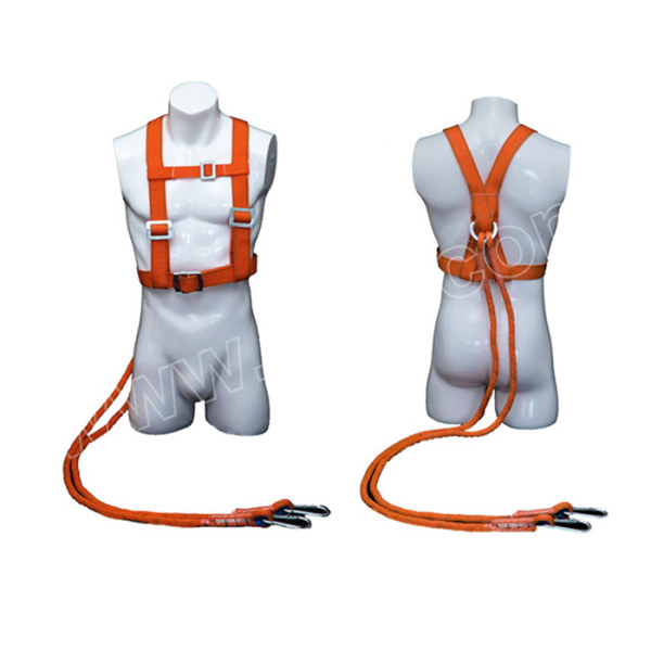 fengtu丰途双背三点式安全带ftaqd0013m双绳小钩无缓冲包1件