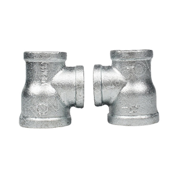 kf卡耐夫玛钢三通dn1520mm25g电镀锌银色1个