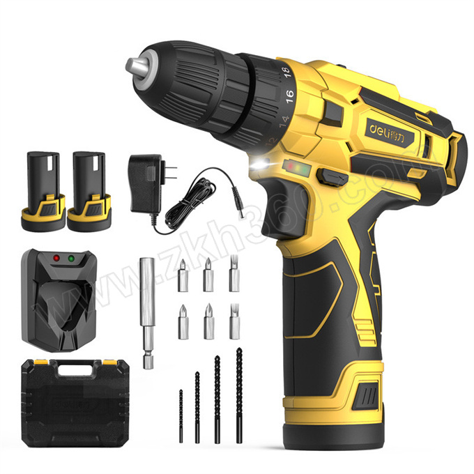 deli得力充电式起子电钻dl60001212v15ah单电1台