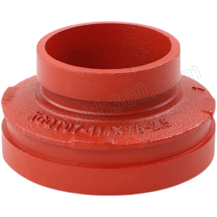 lx/晓龙 消防沟槽大小头异径管变径 114×89 dn100×80 球墨铸铁 橘色