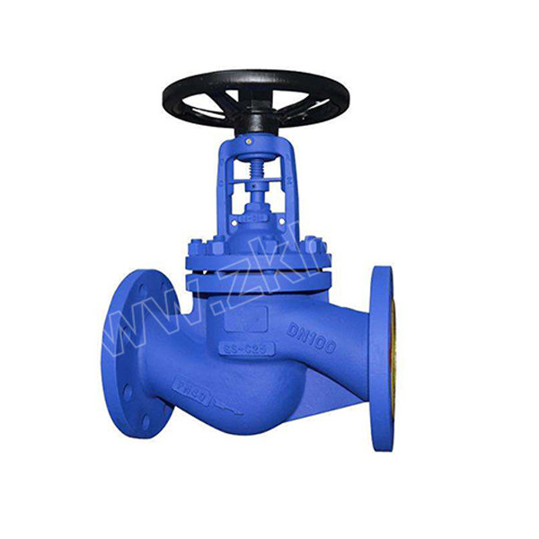 bp百普阀门波纹管截止阀wj41h25cdn300法兰连接接口wcb碳钢阀体公称