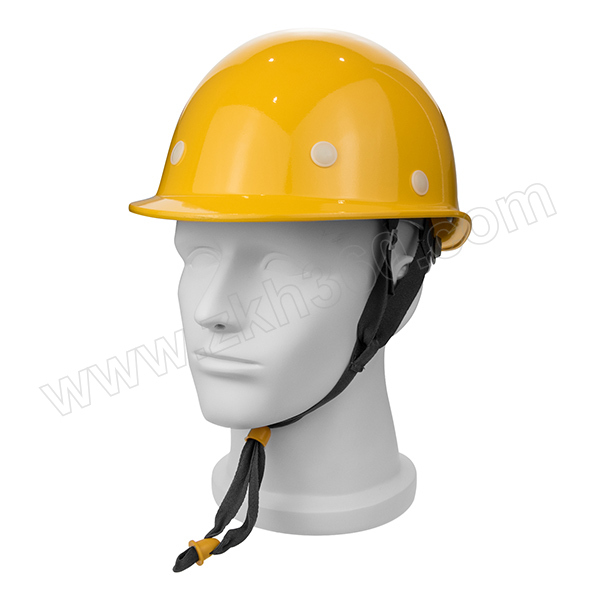 andanda/安丹达 玻璃钢安全帽 10148 黄色 8点式一指键内衬 y型下颚带