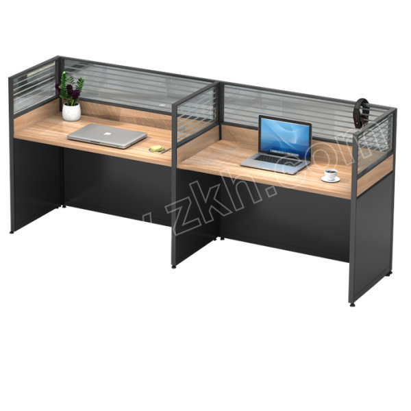 lanran兰冉雅典胡桃e字型两人位工位办公桌llzyz0504尺寸24006001100