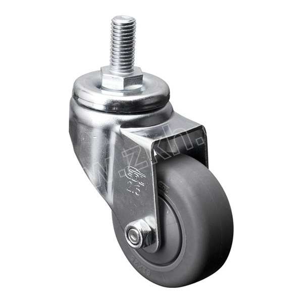 edl易得力镀锌25寸丝口万向超级人造胶tpe脚轮371325372557载重70kg插