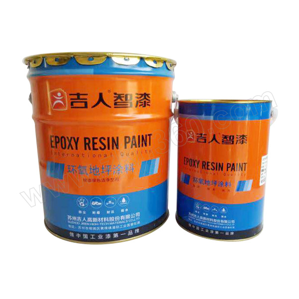 jiren/吉人 环氧耐磨地坪漆 j3450 pb05海蓝色 20kg漆 5kg固化剂 1组