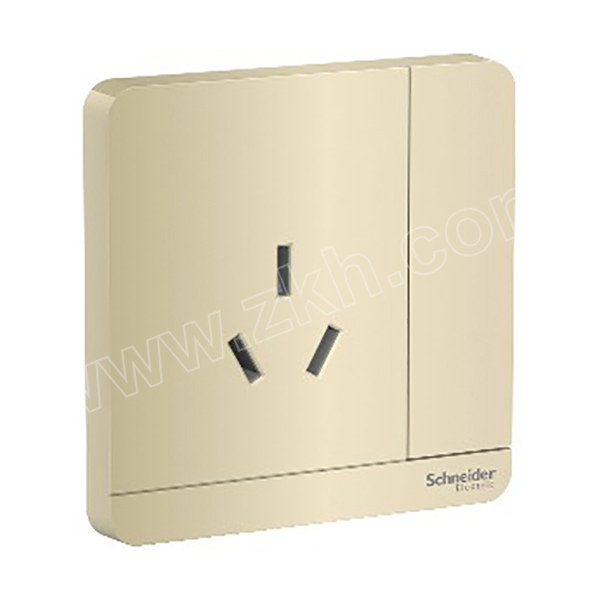 施耐德电气avataron绎尚系列16a250v带开关带保护门三极扁脚插座e8315