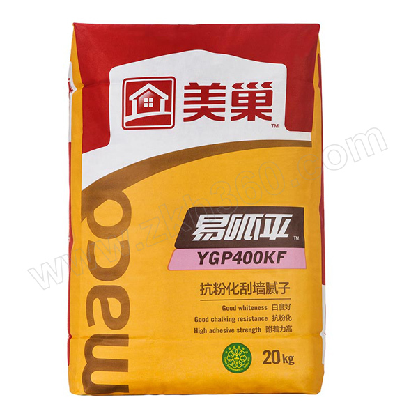 meichao/美巢 易呱平内墙腻子 ygp400kf 抗粉化 20kg 1包