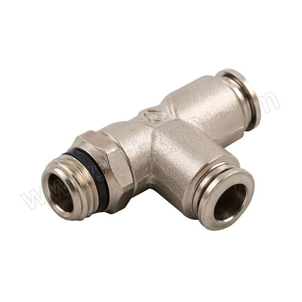 aignep安耐可旋转外螺纹三通快插接头直t型通用短锥572236141个