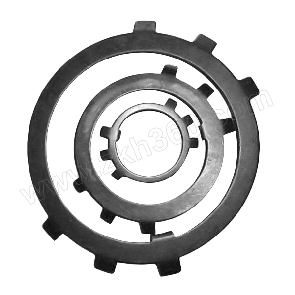 zkh/震坤行 圆螺母用止动垫圈 a3钢 发黑 φ125 gb/t858 1个