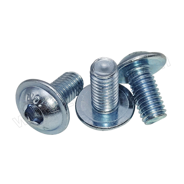 zkh/震坤行 iso7380-2 内六角圆头带垫螺钉 碳钢10b21 10.