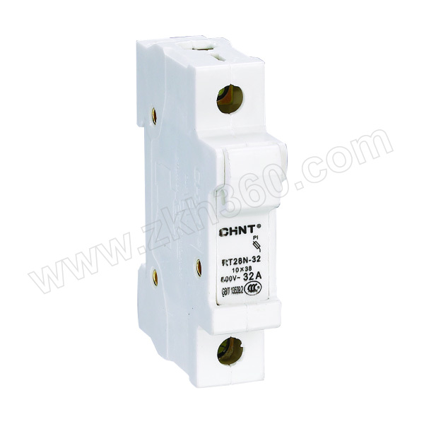 chint/正泰 rt28型圆筒形帽熔断器底座 底座rt28n-32 1p 1个