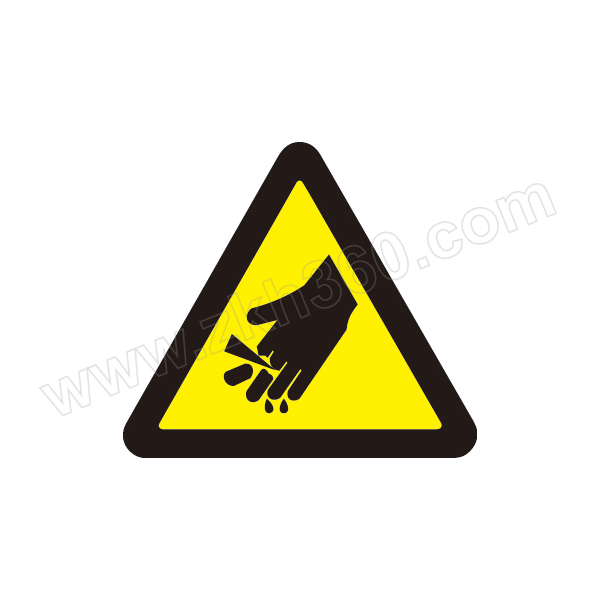 bl gb安全警示标签(当心伤手) 60016a 边长50mm 不干胶 10片 1包