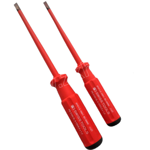 pb瑞士pb5100sl型电工绝缘一字细杆螺丝刀pb5100sl41255555125mm1支