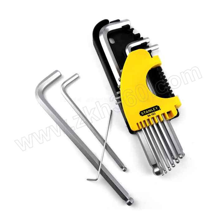 stanley史丹利12件套英制球头内六角扳手94163231套