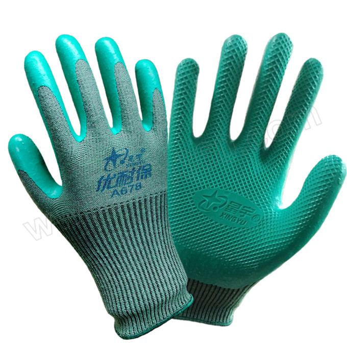 xingyu/星宇 乳胶防滑透气劳保工作手套 a678 l 12双 1打