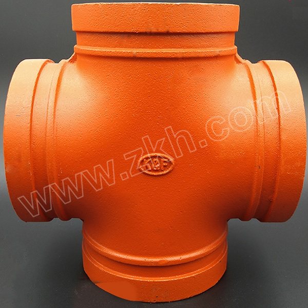 kf卡耐夫卡箍四通kgsst114dn100球墨铸铁橘色7个1箱