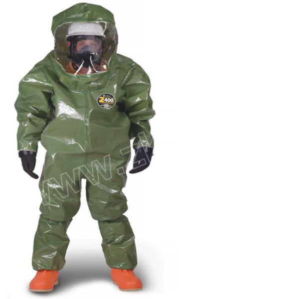 kappler开普乐z400系列二级化学防护服z4h571185码绿色多层复合膜连体