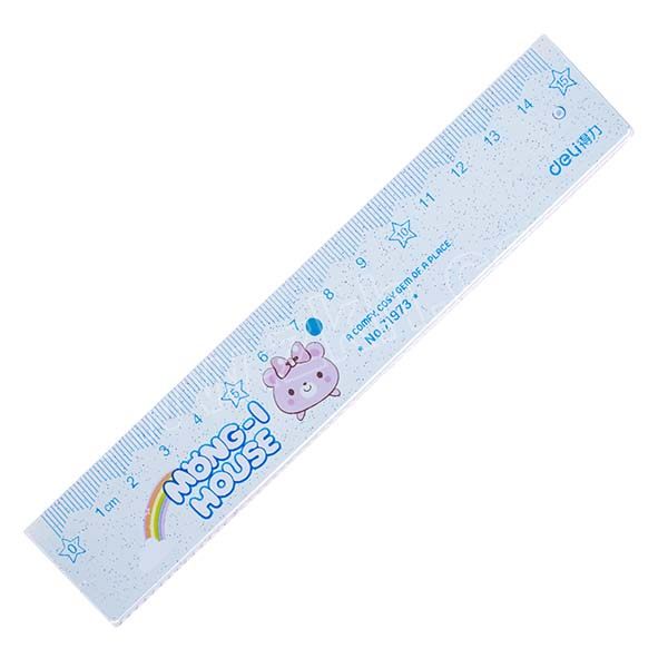 deli得力直尺71973长14cm混色1把