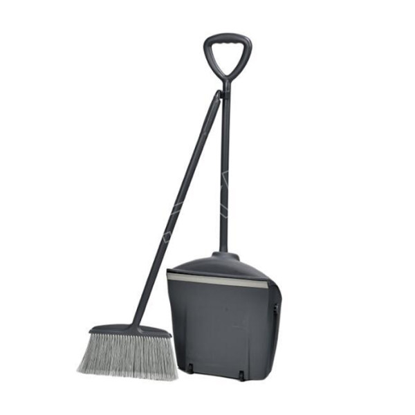 byqj白云清洁防风垃圾铲带扫把af10205a943212cm灰色1套